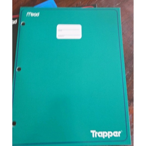 Vtg 6 Pack Mead Trapper Keeper Portfolio 2 Pocket 3 Ring Color Folders 1996 READ - Picture 8 of 16